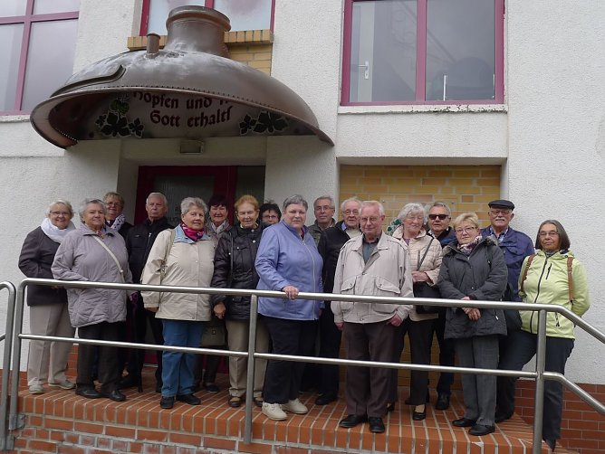 Zu Besuch in der Brauerei (Foto: Werner Probst) Zu Besuch in der Brauerei (Foto: Werner Probst)