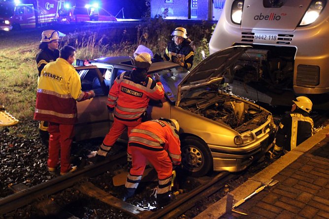 &Uuml;bung am Bahnhof (Foto: Feuerwehr Heiligenstadt)