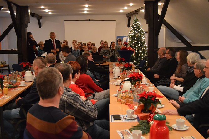 Spendenempfang (Foto: Nicole Hammer)