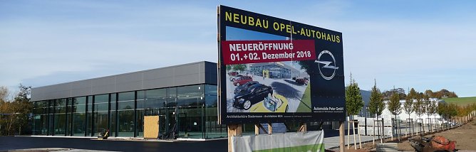 Das neue Opel-Autohaus (Foto: AHP)