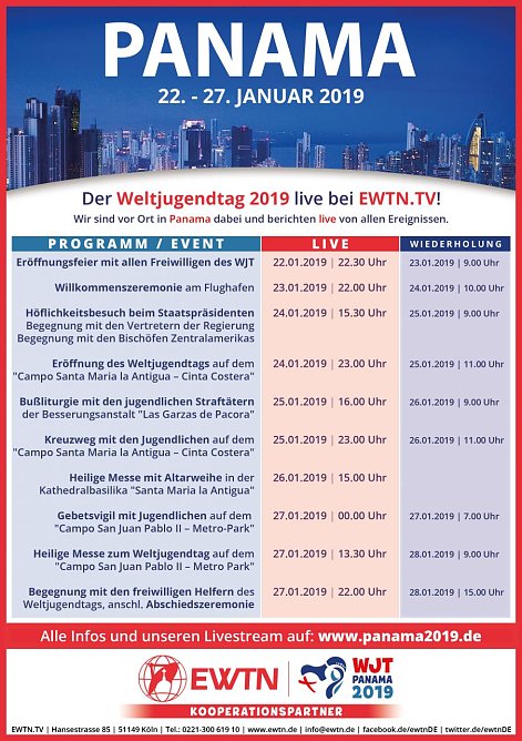 &Uuml;bersicht der Sendungen (Foto: EWTN)