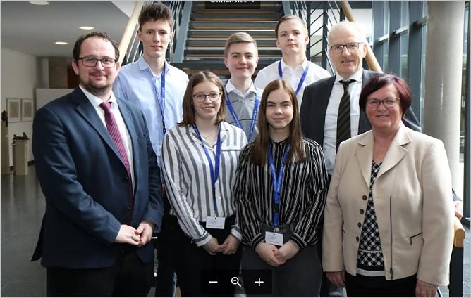 Zu Besuch im Landtag (Foto: Privat)