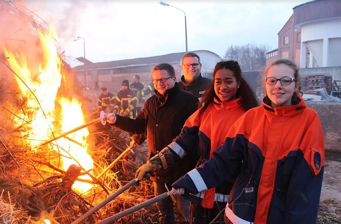 Osterfeuer (Foto: Feuerwehr Heiligenstadt)