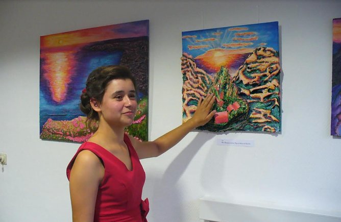 Die K&uuml;nstlerin (Foto: Bibliothek)