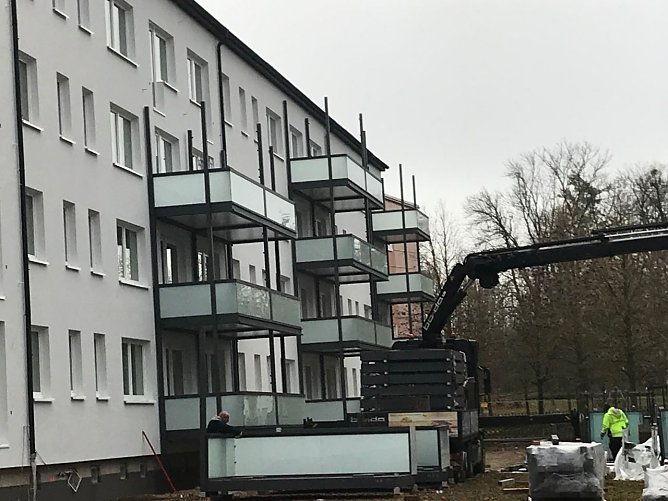 Anbau von Balkonen (Foto: Ilka K&uuml;hn)