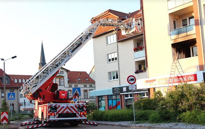 Brand in Heiligenstadt (Foto: Feuerwehr Heiligenstadt)
