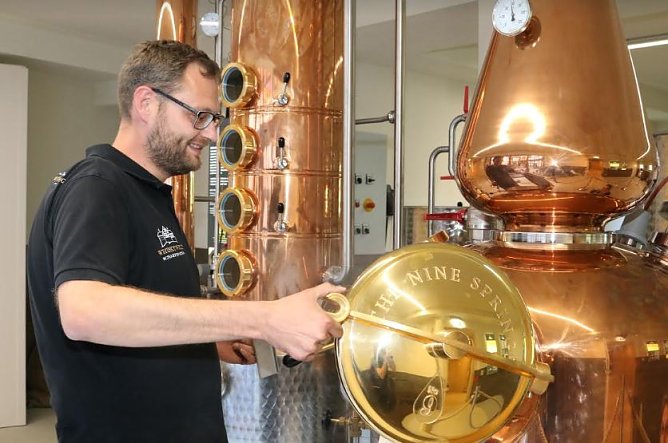 Schaubrennen (Foto: Whiskywelt Burg Scharfenstein)