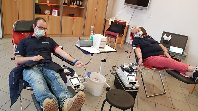 Blutspendetermin im Marcel Callo Haus (Foto: Christian Eckardt, Feuerwehr Kirchworbis) Blutspendetermin im Marcel Callo Haus (Foto: Christian Eckardt, Feuerwehr Kirchworbis)