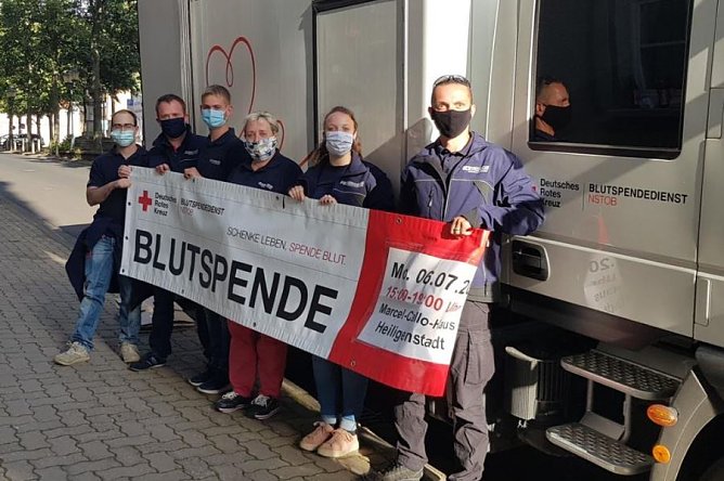 DRK führte im MCH Blutspende durch (Foto: Christian Eckardt, Feuerwehr Kirchworbis) DRK führte im MCH Blutspende durch (Foto: Christian Eckardt, Feuerwehr Kirchworbis)