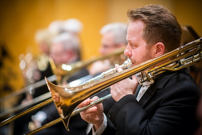 Florian Bankosegger ist seit 2008 Posaunist im Loh-Orchester Sondershausen (Foto: Marco Kneise)