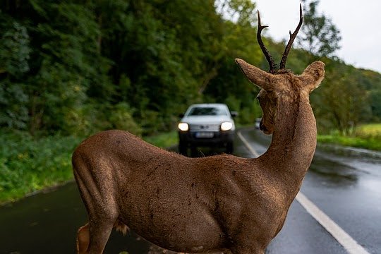Tiere kennen keine Zeitumstellung - darum Vorsicht im Herbst. (Foto: Thorsten Mohr) Tiere kennen keine Zeitumstellung - darum Vorsicht im Herbst. (Foto: Thorsten Mohr)