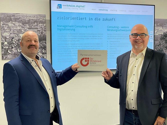 Andreas Schreiber (links) und Uwe Schulze (rechts) freuen sich auf eine engagierte Zusammenarbeit Face-to-Face oder Online (Foto: Privat)