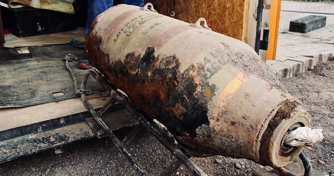 Entschärfte Weltkriegsbombe in Nordhausen - Archivbild (Foto: agl) Entschärfte Weltkriegsbombe in Nordhausen - Archivbild (Foto: agl)