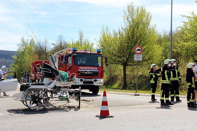 Vier Verletzte nach Kutschunfall (Foto: Feuerwehr Heiligenstadt)