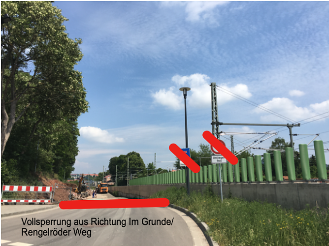 Straßensperrung in Heilbad Heiligenstadt (Foto: Stadtverwaltung Heilbad Heiligenstadt) Straßensperrung in Heilbad Heiligenstadt (Foto: Stadtverwaltung Heilbad Heiligenstadt)