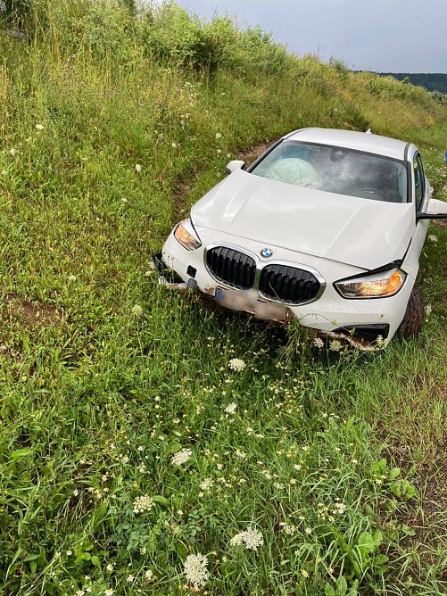 Unfall Nummer Drei auf der A 38 f&uuml;r heute (Foto: Freiwillige Feuerwehr Breitenworbis/SD)