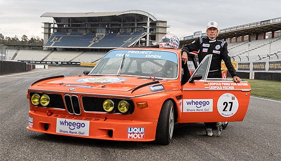 Seine K&ouml;nigliche Hoheit Leopold Prinz von Bayern auf der Rennstrecke (Foto: AvD)