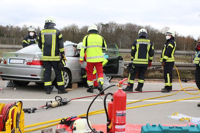 An der Unfallstelle (Foto: Feuerwehr Heiligenstadt)