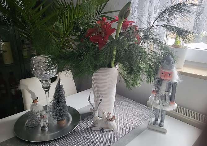 Tischdekoration: Silberwald (Foto: Simone Klein)