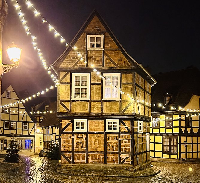 Wundersch&ouml;ne Adventsbeleuchtung in Quedlingburg (Foto: Beatrix Schenke)