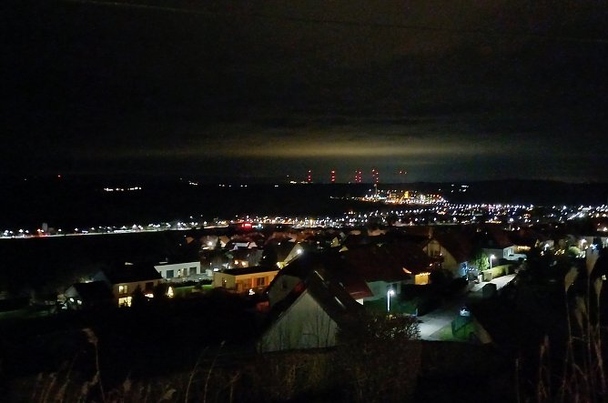 MOmentaufnahme aus Bleicherode in der Nacht (Foto: Dorina Landrock)