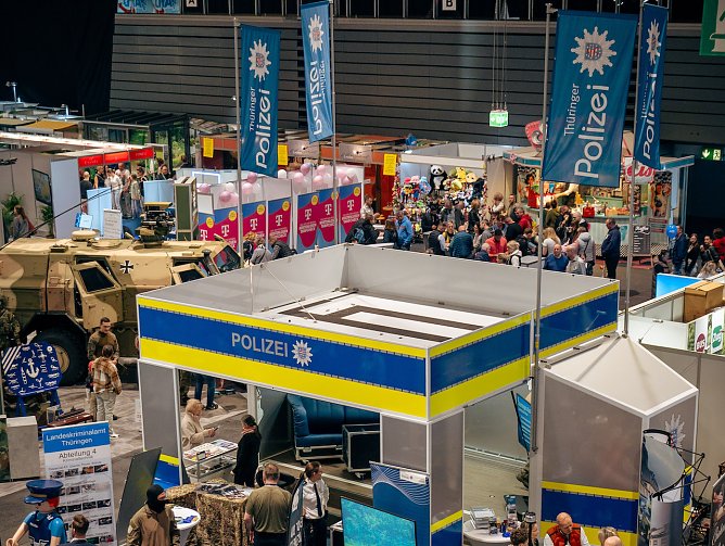 Polizei auf der Th&uuml;ringen Ausstellung (Foto: Polizei Th&uuml;ringen)