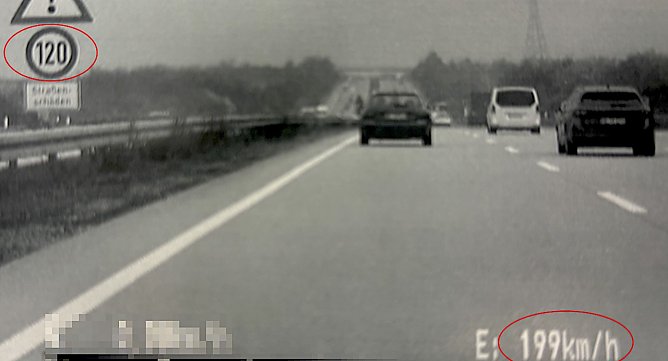 Rum&auml;nischer A4 von hinten (Foto: Autobahnpolizei)