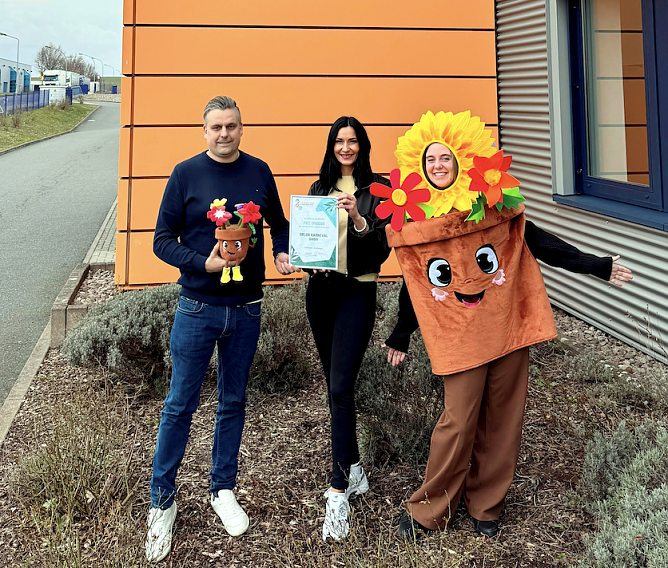 "Bio der Topf" ist das Maskottchen der Landesgartenschau (Foto: Stadt Leinefelde-Worbis)