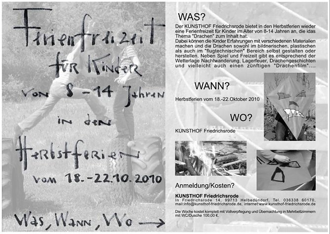 Ferienfreizeit (Foto: Kunsthof Friedrichsrode)