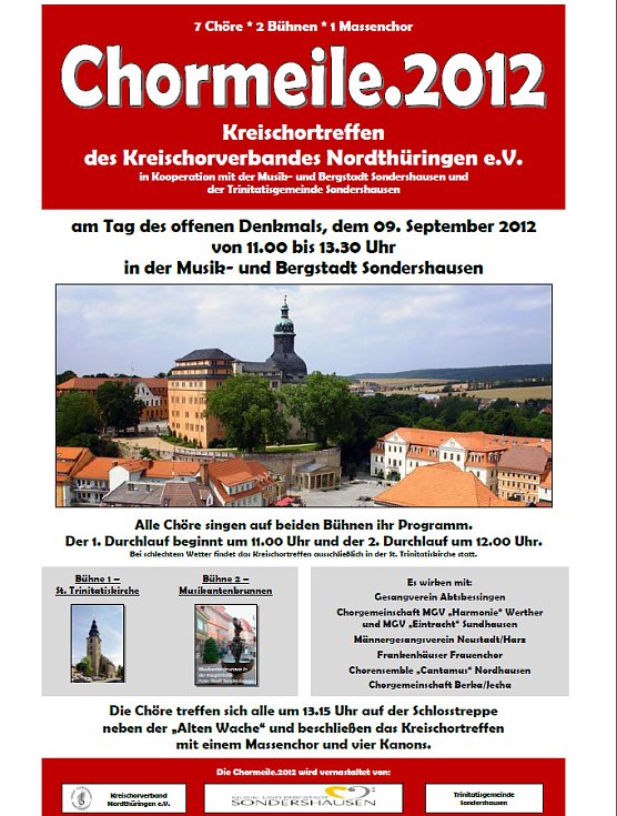 Bild: Chormeile.2012 in Sondershausen