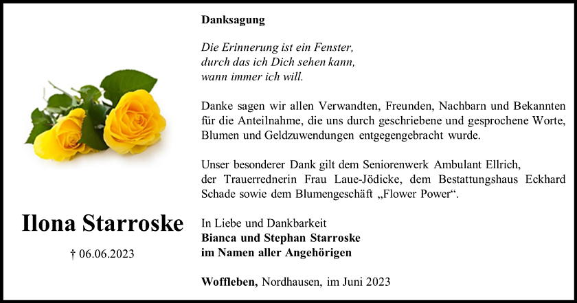 Danksagung (Foto: Schade)