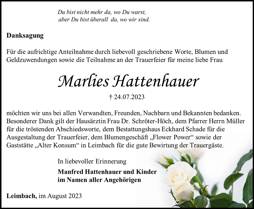 Danksagung (Foto: Schade)