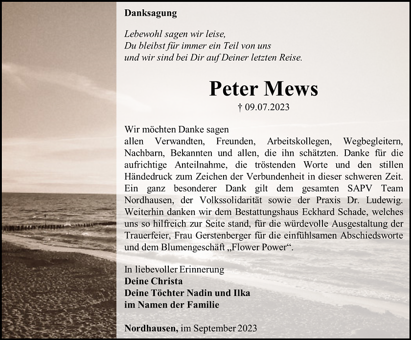 Danksagung (Foto: Schade)