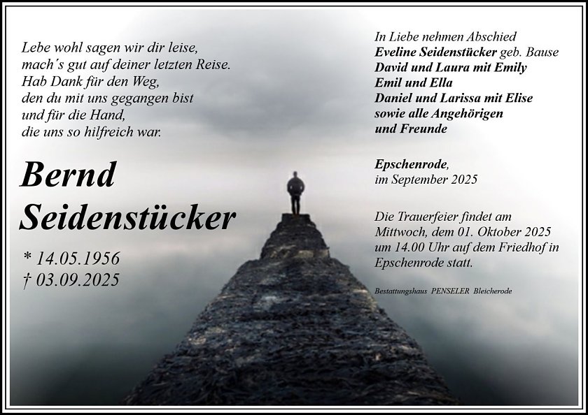 Danksagung im Trf Bernd Seidenst&uuml;cker (Foto: selbst)