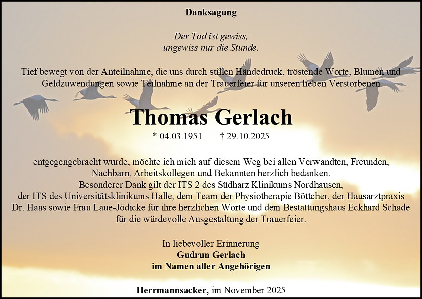 Danksagung (Foto: Schade)