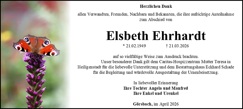 Danksagung (Foto: Schade)