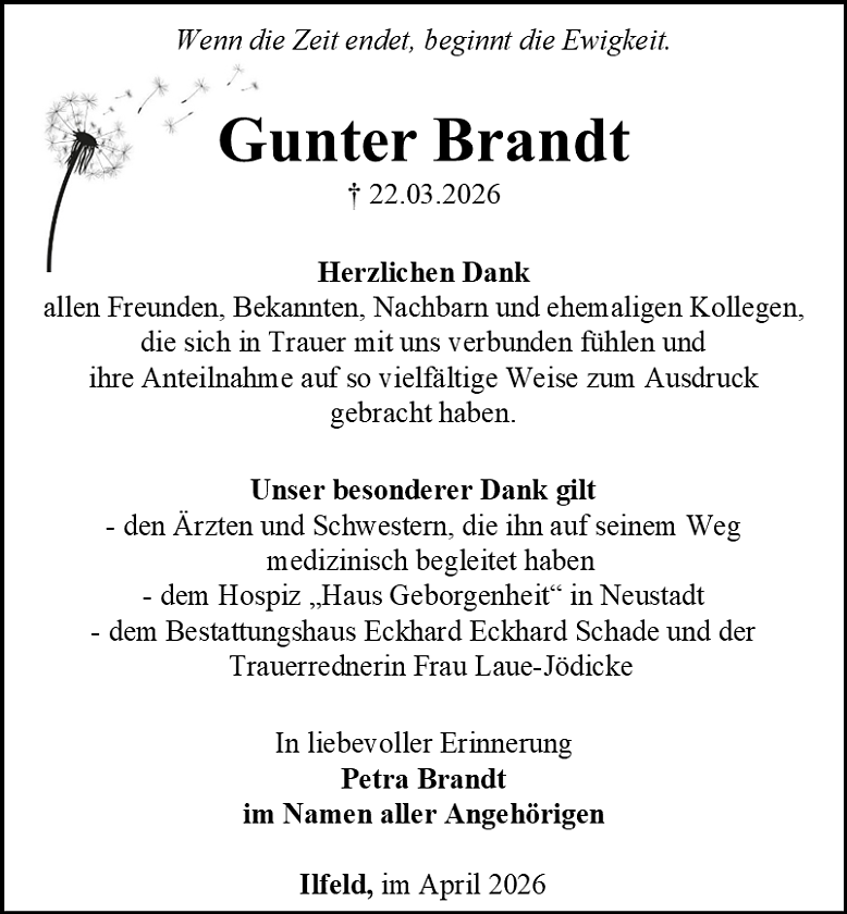 Danksagung (Foto: Schade)