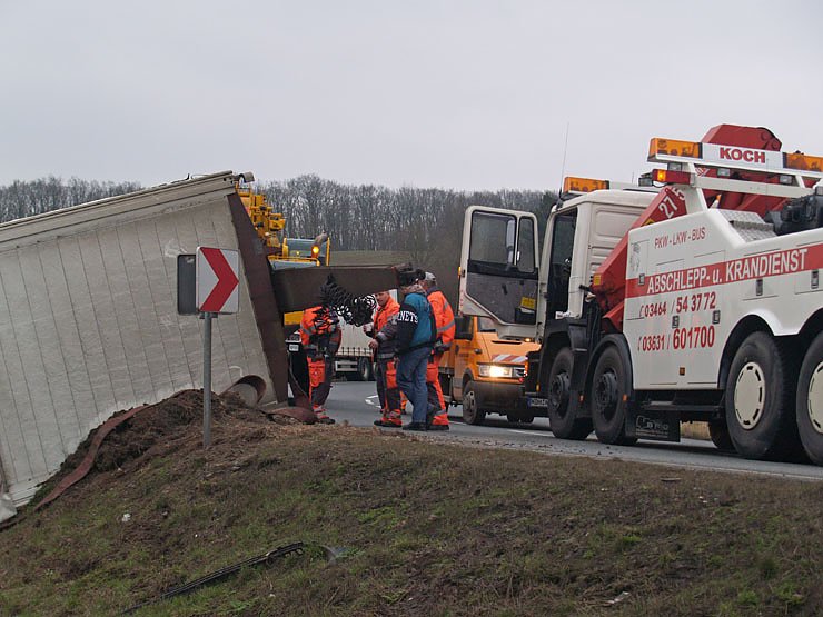 Lkw Unfall auf der B 4