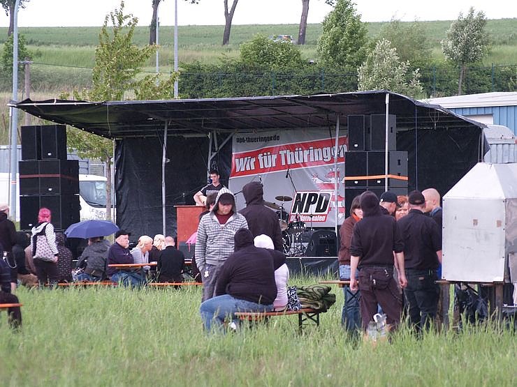 Neonaziveranstaltung Polizeipr&auml;senz