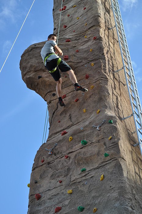 Saisoner&ouml;ffnung am Kletterturm