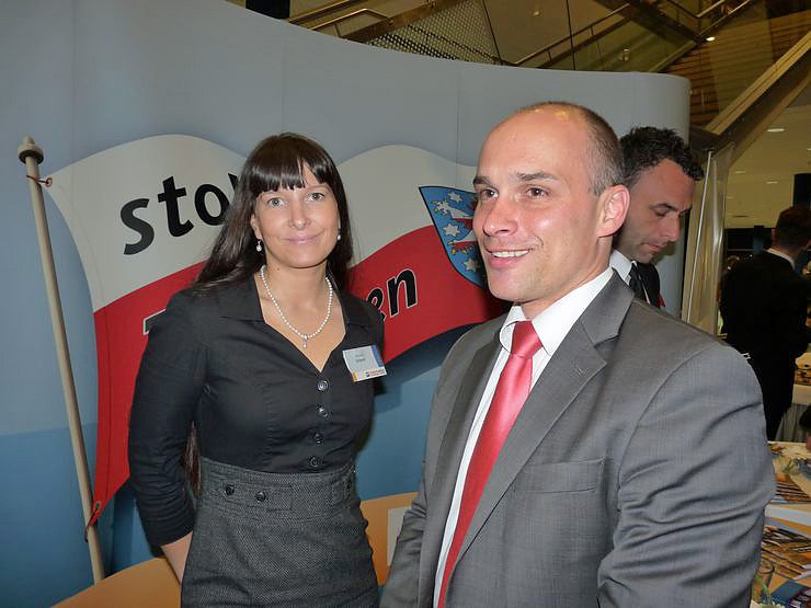 Beim Jahrsempfang in Erfurt