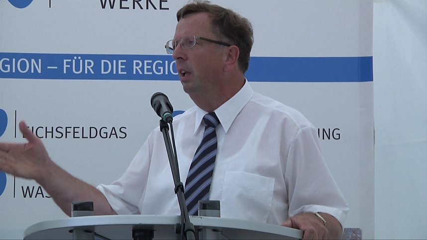 Spatenstich f&uuml;r Biogasanlage