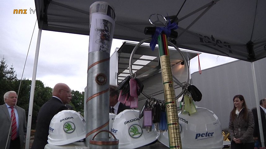 Grundsteinlegung f&uuml;r neues Autohaus