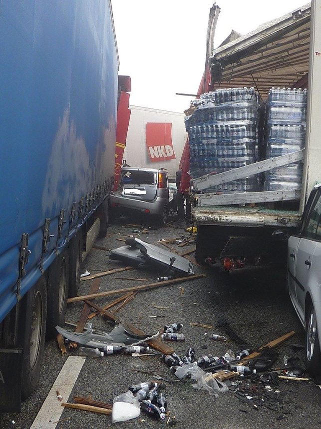 Chaos auf der Autobahn