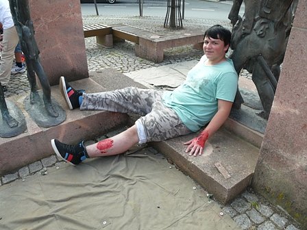 Junge Sanit&auml;ter im Wettstreit