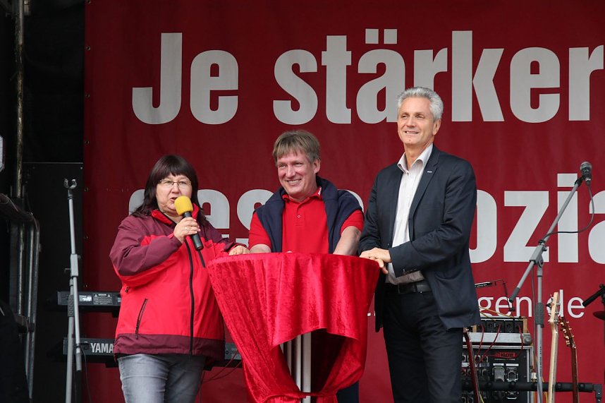 Linker Wahlkampf in Nordhausen