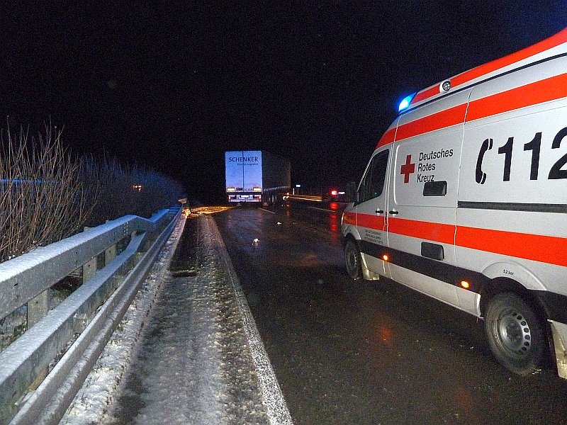 Unfall auf der Autobahn