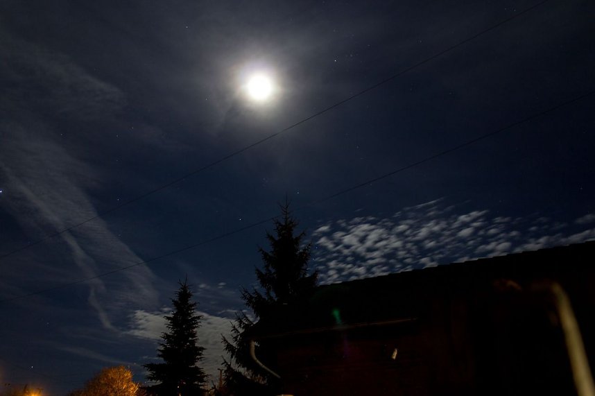 Lichtspiel in der Nacht