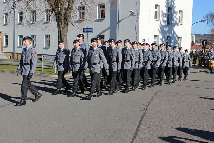 Indienststellung  des neuen Bataillons in Th&uuml;ringen