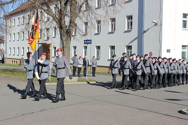 Indienststellung  des neuen Bataillons in Th&uuml;ringen